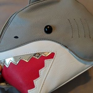 Betsey johnson shark cosmetic bag